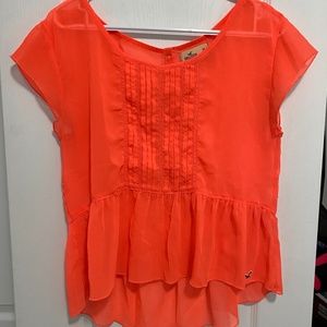 Orange Hollister shirt